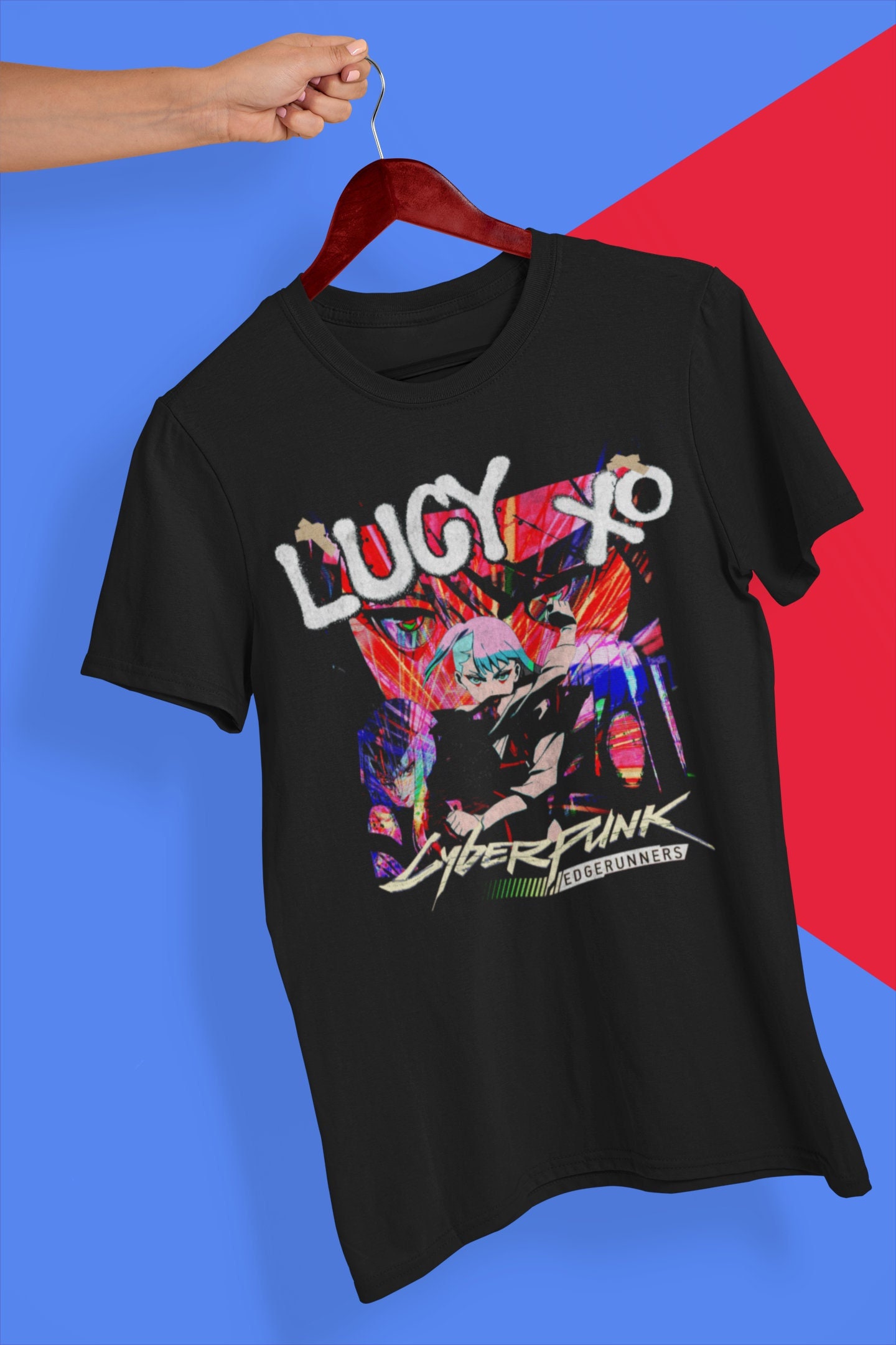 サイバーパンク エッジランナーズ ルーシー グラフィック T シャツ