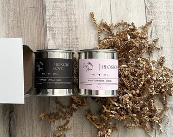 AMOR BUNDLE | Valentines Day Duo | Galentine's Day | Besties Gift| Non Toxic | Love Candles| For Her| Coconut Soy Bundle