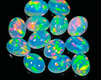 Opal etiopski w kształcie kaboszonu, naturalny kamień szlachetny do wyrobu biżuterii