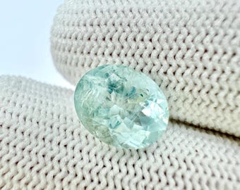 Blue Aquamarine Loose Stone Faceted March Birthstone Gem 2.75 Ct. 10x8x6 mm