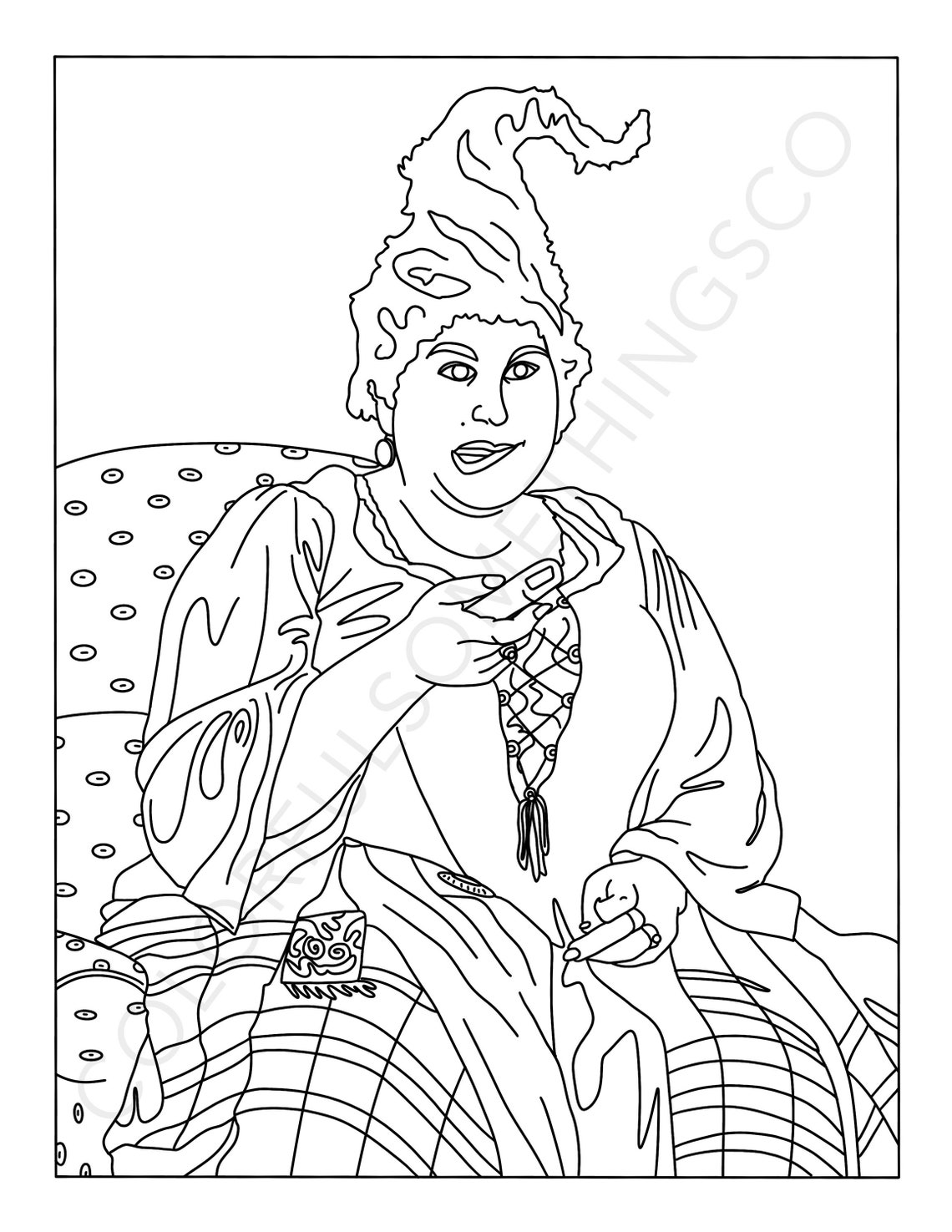 Hocus Pocus Coloring Pages Pack of 10 Digital Download Coloring Pages