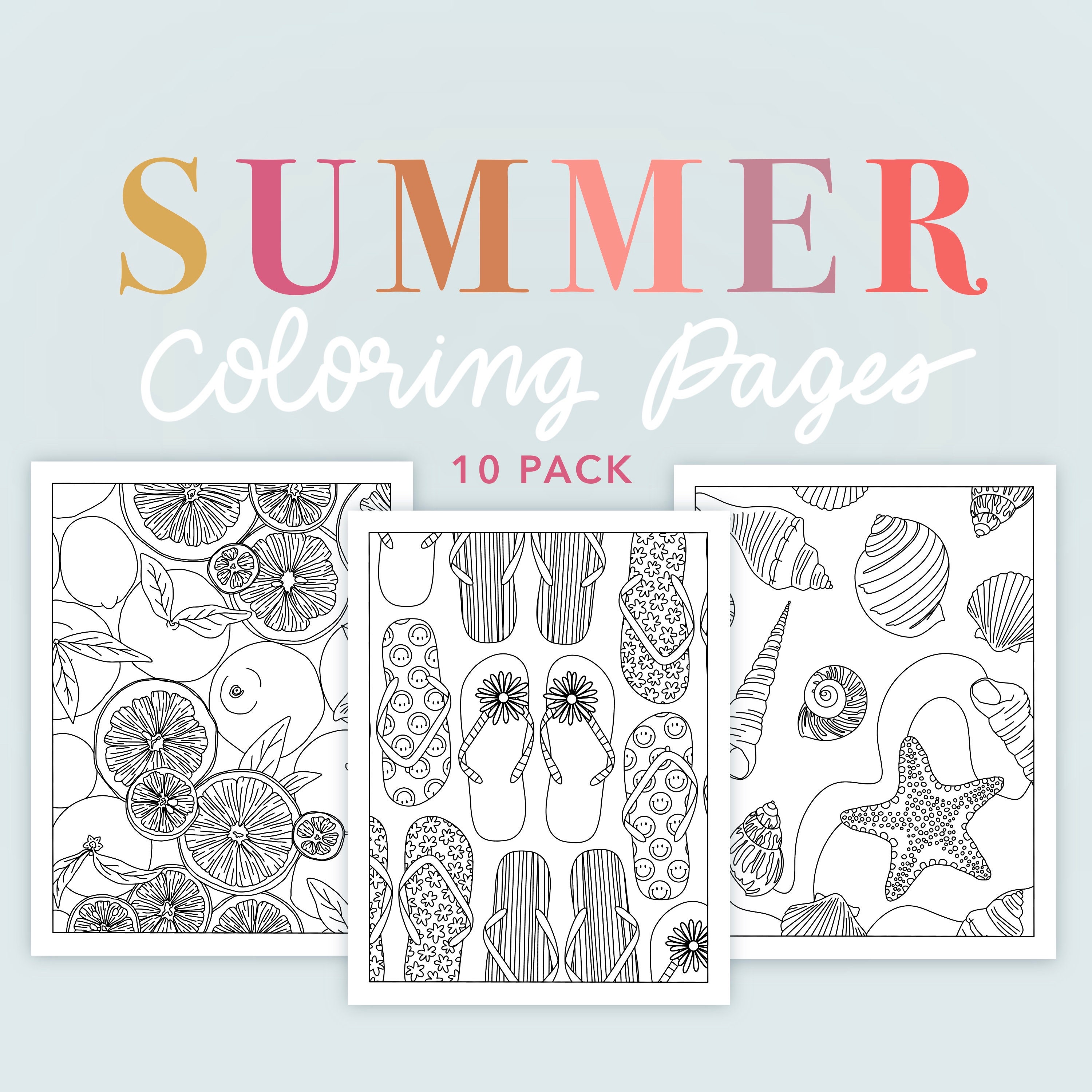Summer Cookout Coloring Pages