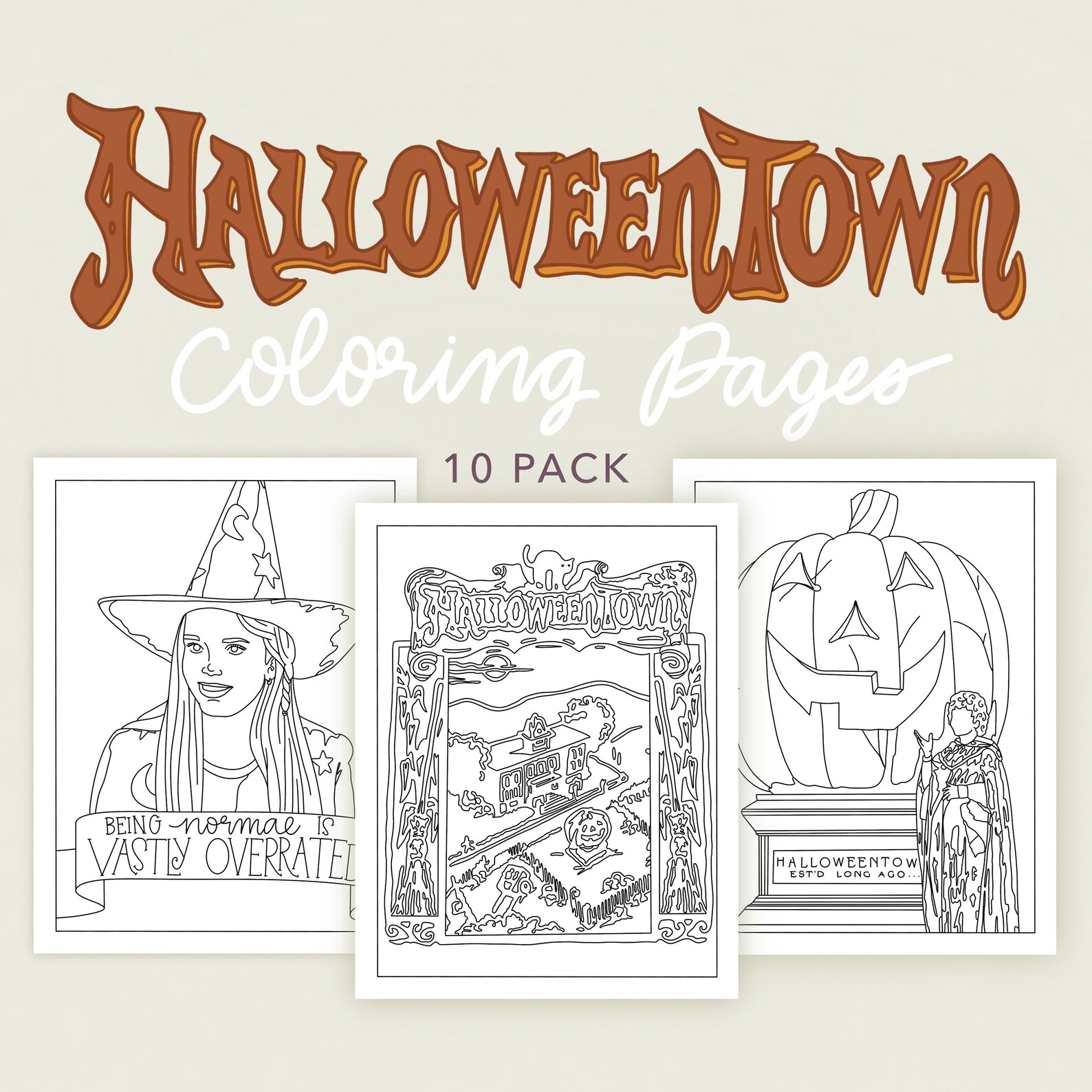 Halloweentown Movie Coloring Pages Pack of 10 Digital Download Coloring ...