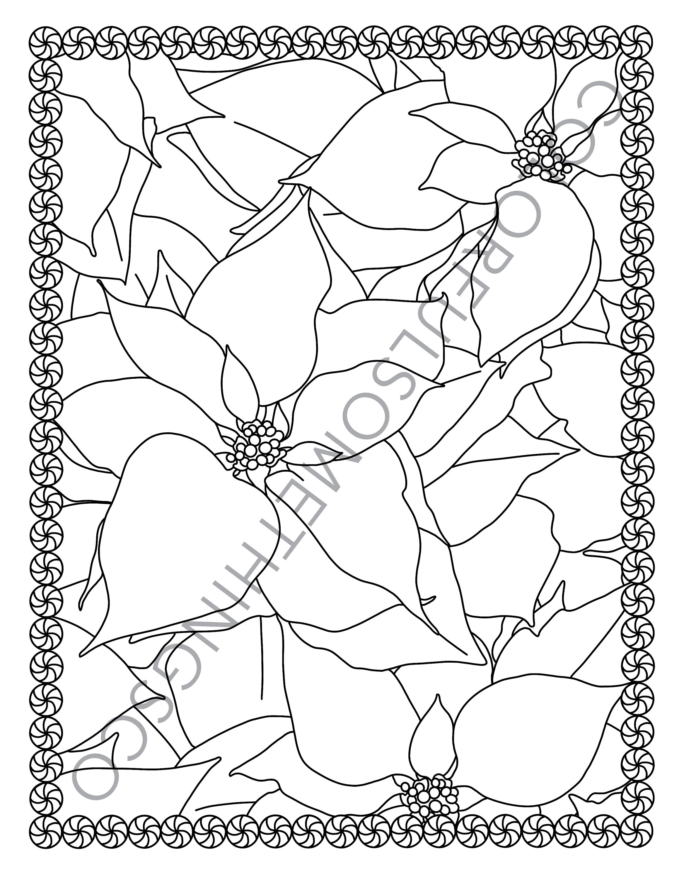 Winter Wonderland Coloring Pages Pack of 10 Digital Download Coloring