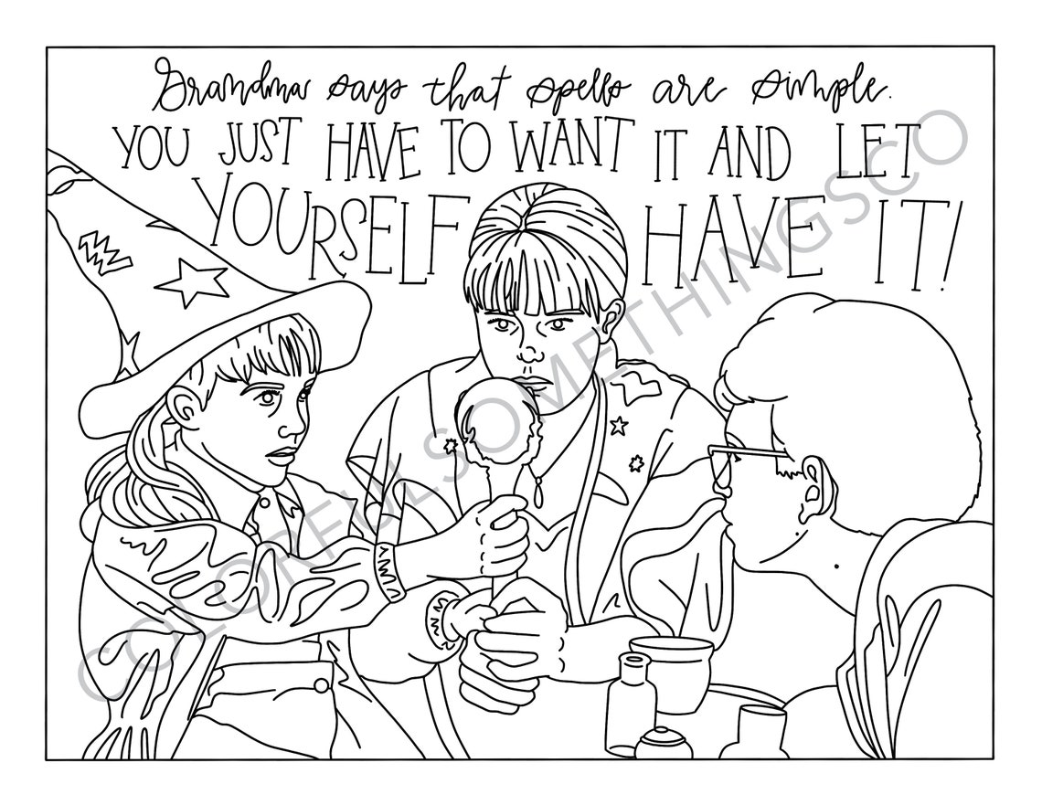 Halloweentown Movie Coloring Pages Pack of 10 Digital Download Coloring