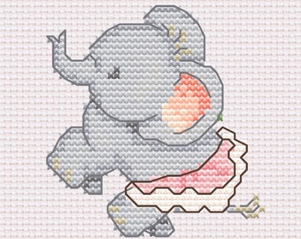 Punto De Cruz Elefante Bailarina