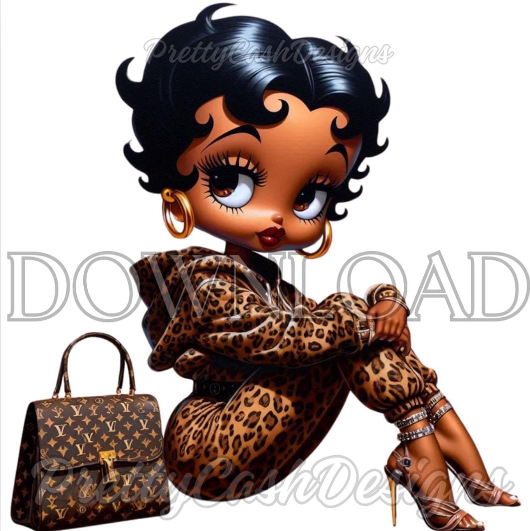 Melanin Brown Betty Boop Cheetah Print Hoodie, Betty Boop Melanin Brown Betty Boop Cheetah Print Hoodie, Betty Boop