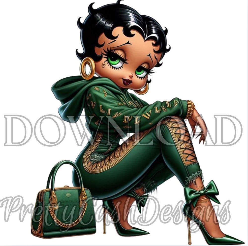 Alwaysky Style Sublimation Betty Boop Png, Purse Tumbler Wrap, Betty Boop, Classy Betty Boop Animated Character, Betty Boop, Betty Boop Png, Cute Bougie