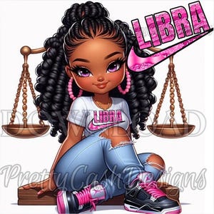 Libra Birthday - Sternzeichen png, Horoskop png - Print File - Airbrushed Sternzeichen Sublimationsdesign - Shirt png - Digitaler Download - Geburtstag png