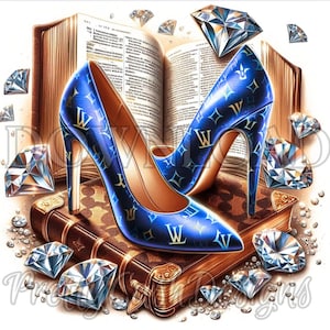 In piedi sulle Scritture Tacchi blu diamanti, svg cristiano, svg imprenditore, svg aziendale, PNG, PNG moda, svg motivazionale
