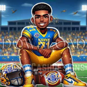 PNG personalizado, time de futebol da escola, design, sublimação, PNG, png de futebol, alta resolução, png de homem negro, camiseta, seu logotipo, esportes