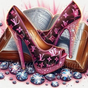 In piedi sulla Scrittura Tacchi rosa diamanti, Moda png, Cristiano svg, Imprenditore svg, Affari svg, Design svg, Motivazionale svg, PNG