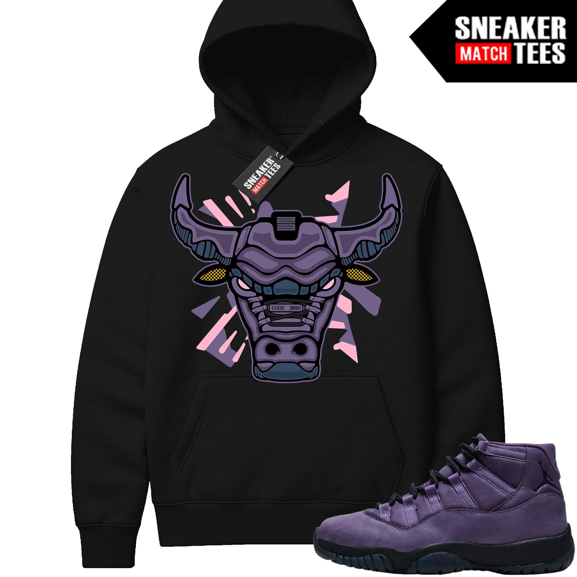 jordan black and purple hoodie