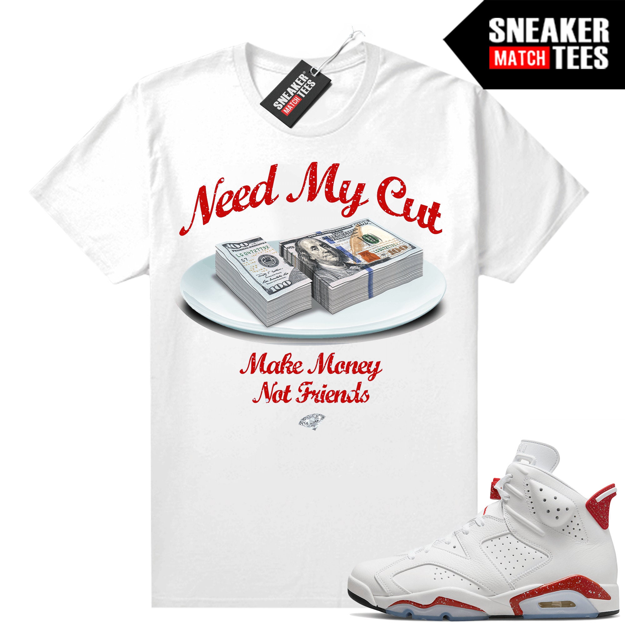 Red 6s Shirts to Match Sneaker Match - Etsy