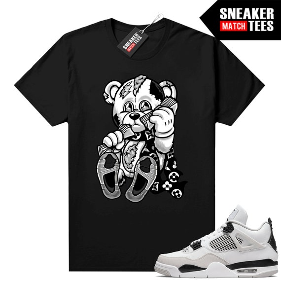 Military Black 4s to Match Sneaker Match Tees Black Etsy