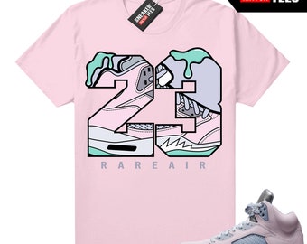 Easter 5s to match Sneaker Match Tees Pink "Rare Air 23"