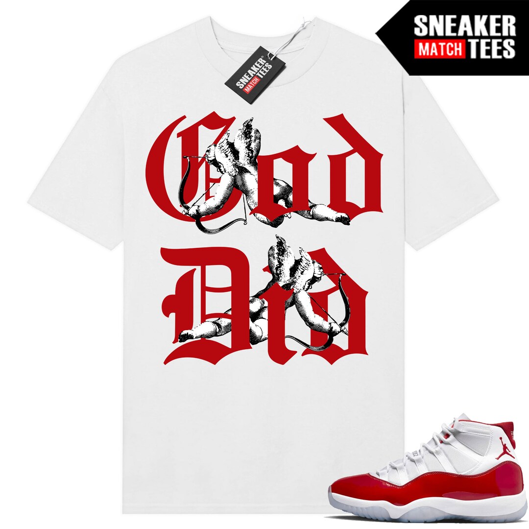 Cherry 11s Shirts to Match Sneaker Match Tees White god Did Etsy