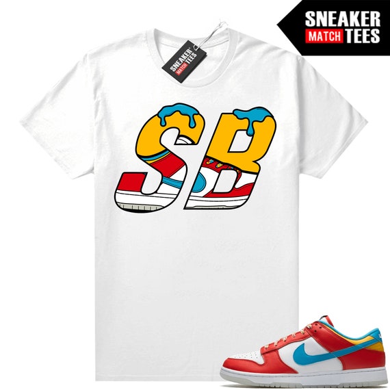 Fruity Pebbles Dunk Sneaker Match Tees White