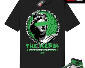 Camiseta deportiva Lucky Green 1s Match negra "Rebelde en mí"