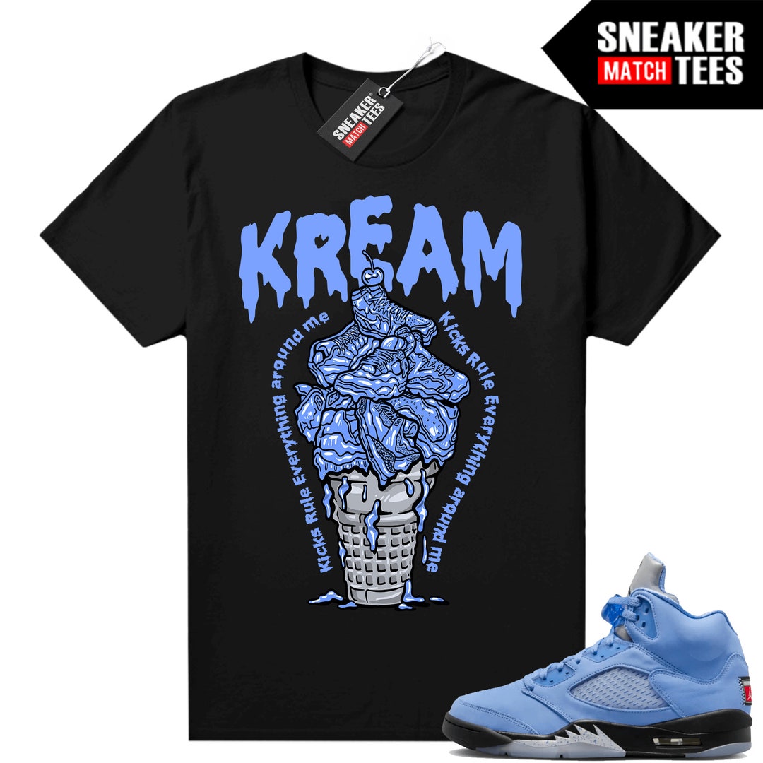UNC 5s to Match Sneaker Match Tees Black kicks Rule Everything Around Me Etsy Finland
