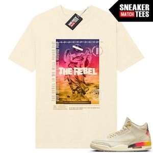 J Balvin 3s to match Sneaker Match Tees Sail &quot;Rebel&quot;