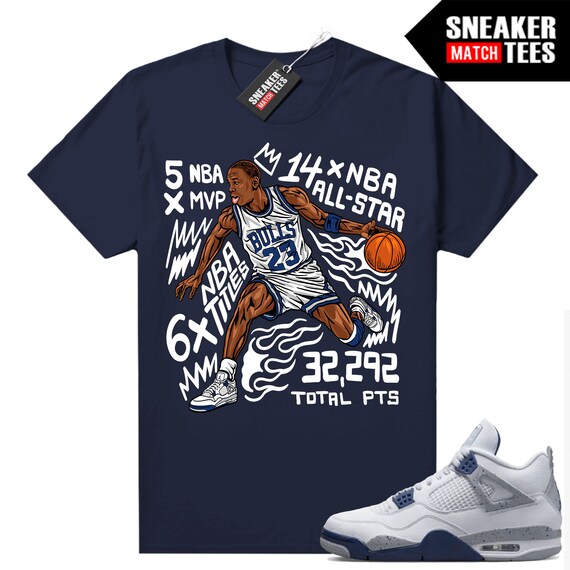 midnight navy 4s shirt