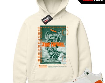 Jordan 3 Miami Sneaker Match Hoodie Sail Rebel