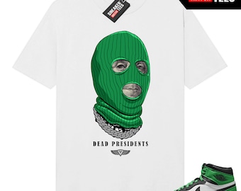 Camiseta deportiva Lucky Green 1s Match, blanca, "Presidentes Muertos"