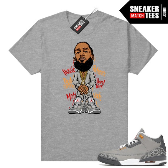 Cool Grey 3s Shirts to Match Sneaker Match Tees Khaki hussle - Etsy