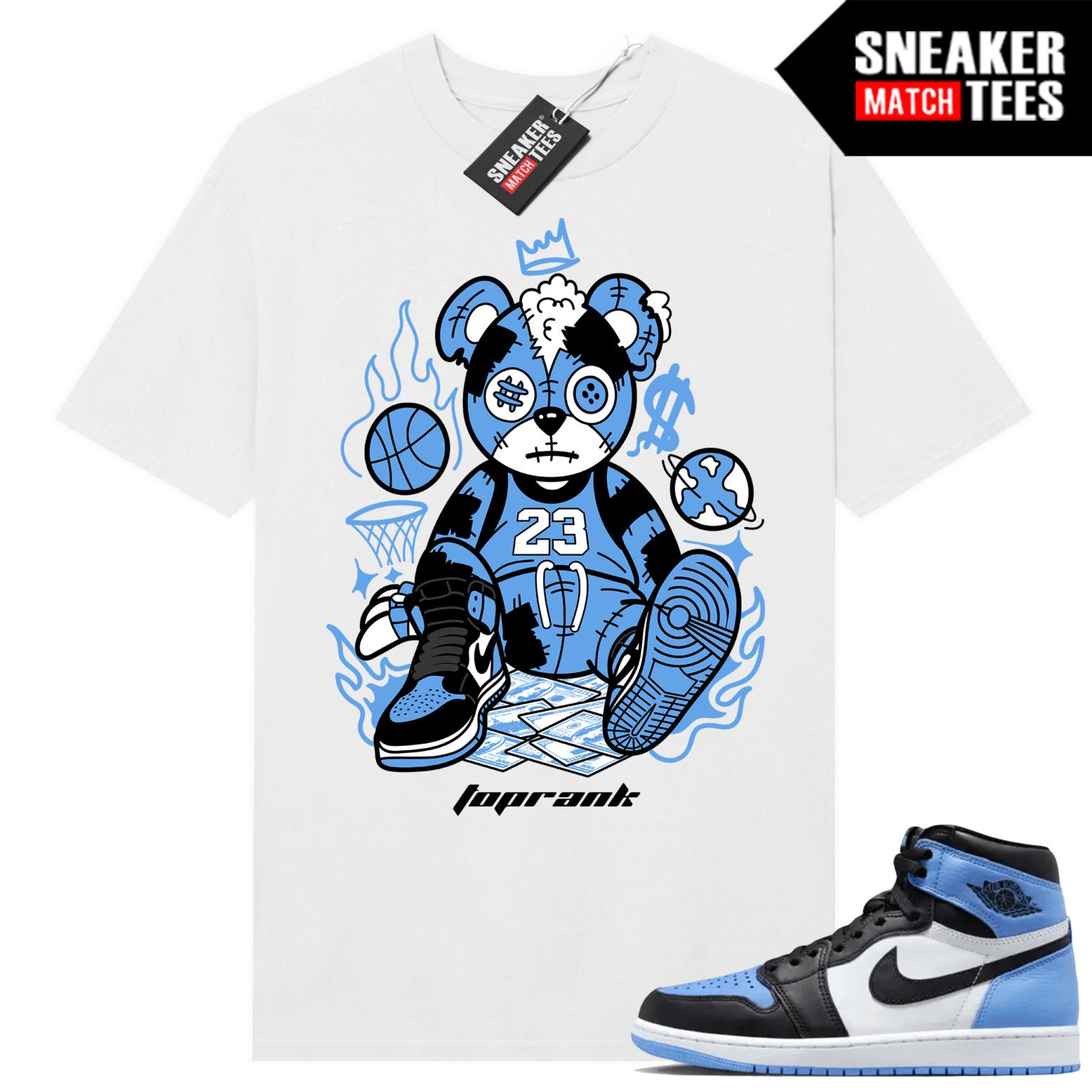 Jordan 1 deals obsidian shirt