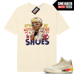 J Balvin 3s to match Sneaker Match Tees Sail &quot;Gotta Be the Shoes&quot;