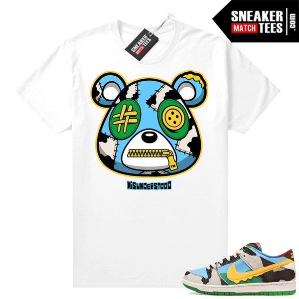 Chunky Dunky Dunks Sneaker Match Tees Blanc "Ours incompris"