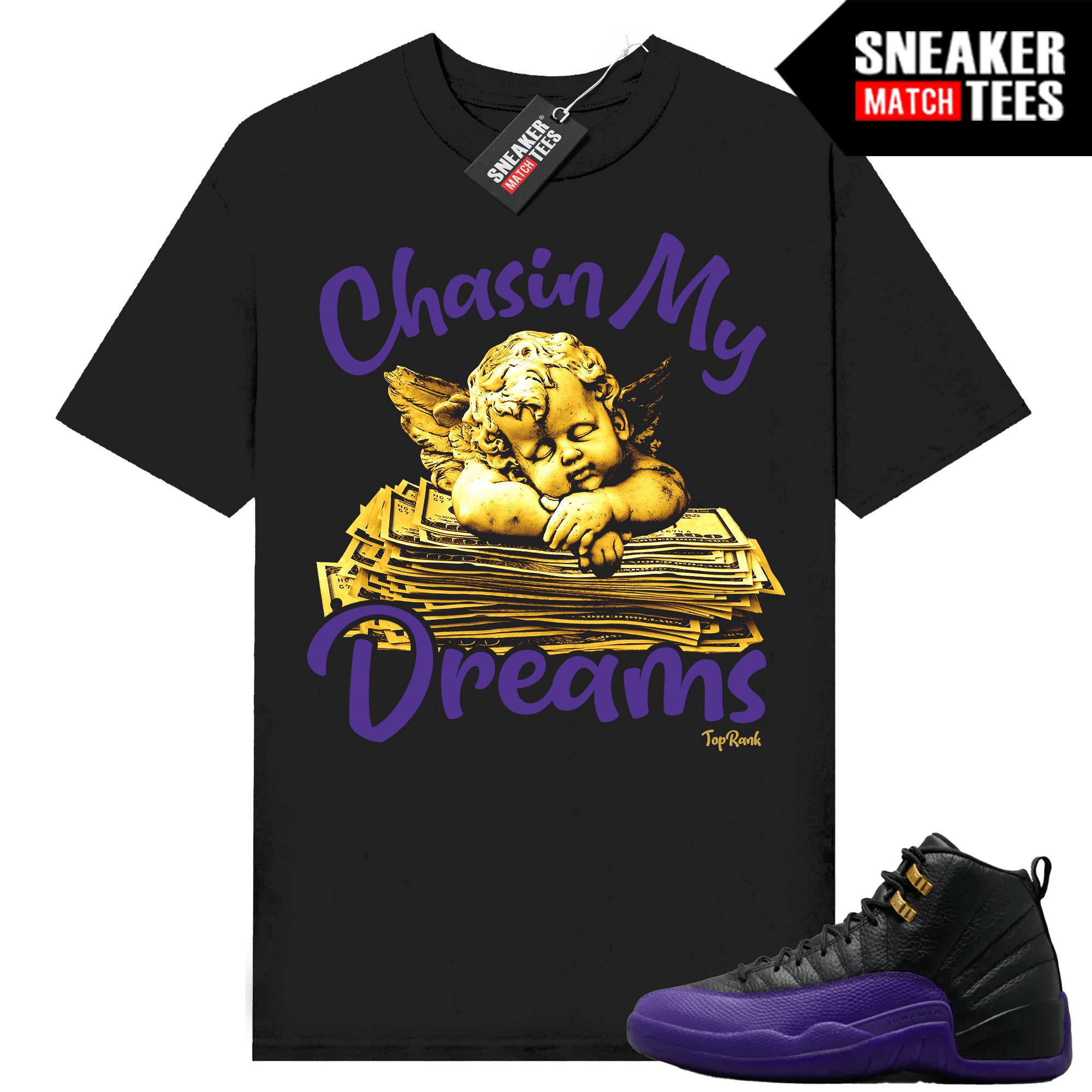 Jordan 12 purple and gold deals