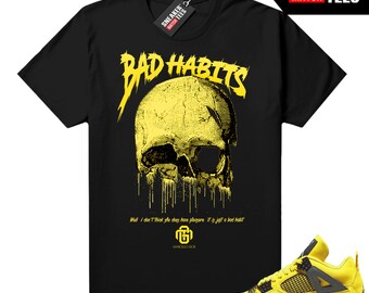 Lightning 4s Shirts to Match Sneaker Match Tees Marcello Gior Bad