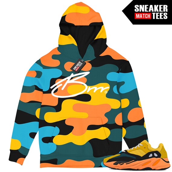 orange and camo hoodie