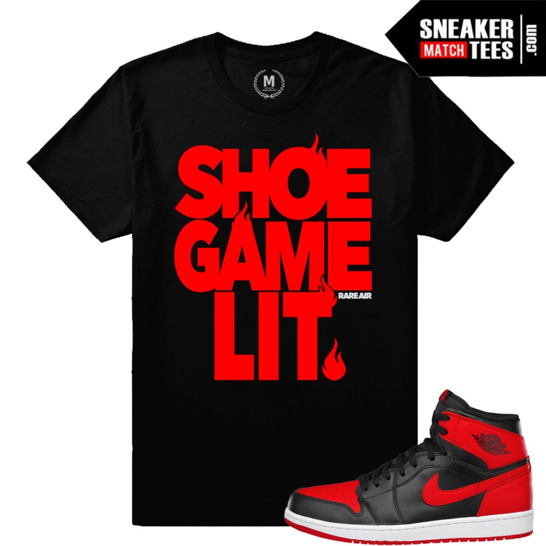 Banned 1s Shirts to Match Sneaker Match Tees Black shoe Game Lit - Etsy