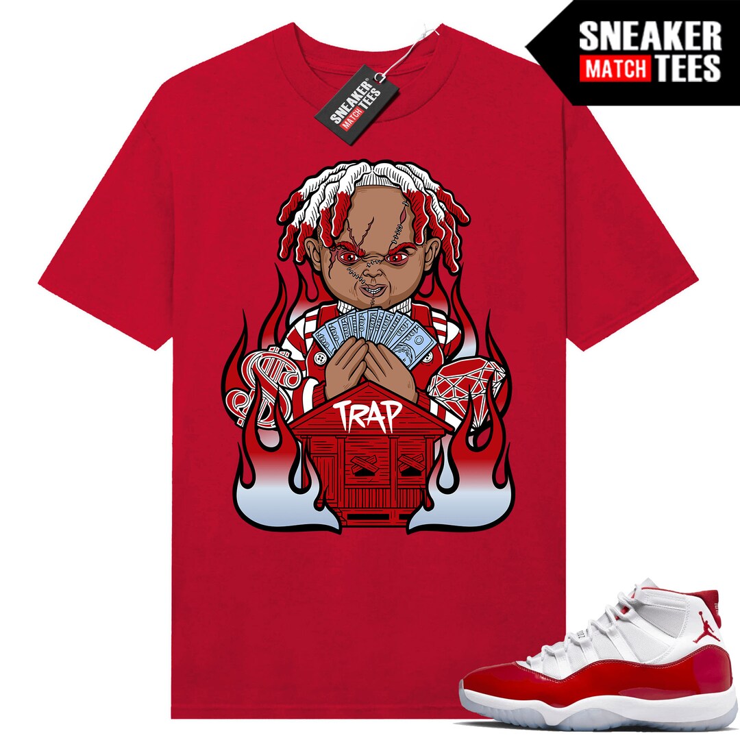 Cherry 11s Shirts to Match Sneaker Match Tees Red trap Chucky Etsy