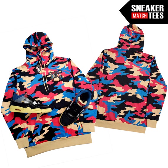 Bape split shop camo hoodie