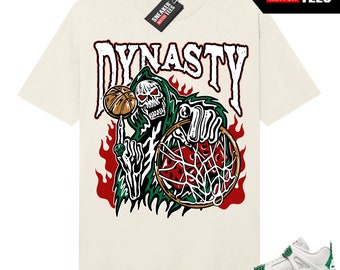 Pine Green 4s to match Sneaker Match Tees Sail "Dynasty"