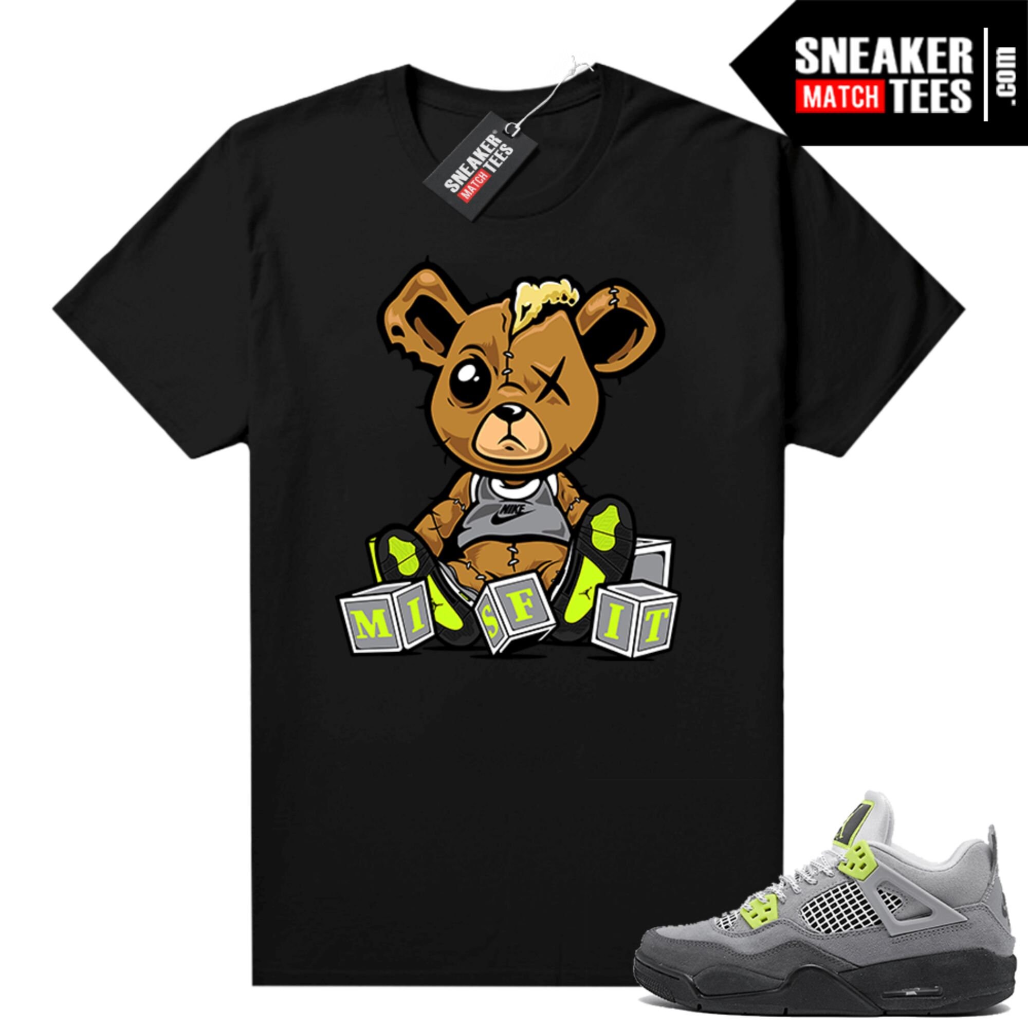 Jordan 4 se neon shirt Clearance