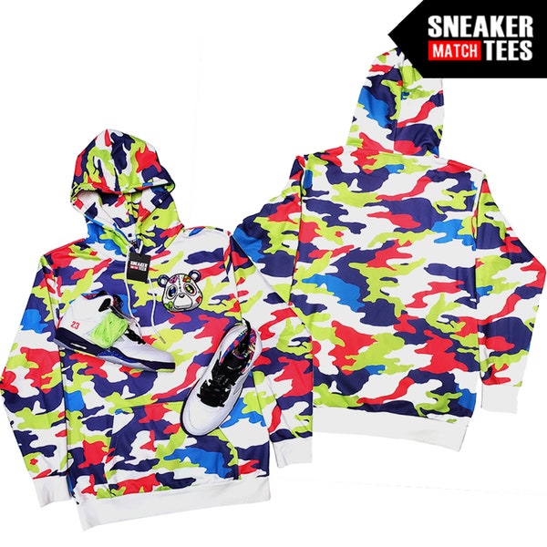 Herzloser Bär x Bel Air 5s Camo Hoodie Sneaker Match Hoodie