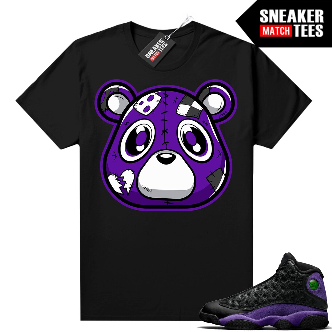 Court Purple 13s Matching T Shirt Sneaker Match Tees Black Heartless