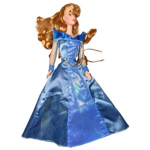 disney princess with dark blue dress Girls Dress Princess Dress Elsa Costumes Magic Wand Crown – Sunny Fashion main image 1