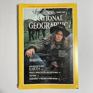 National Geographic août 1985 Australie Terre Fossiles Sénégambie