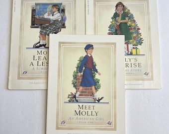 Set of 3 American Girl Molly Paperback Books Book 1 is 1st Edition Valerie Tripp