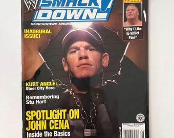 WWE Smackdown Magazine Special Holiday 2003 Issue 1st Edition John Cena Cover