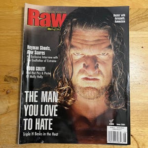 WWF Raw Magazine Juni 2001 Triple H Cover World Wrestling Federation