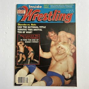 Vintage Inside Wrestling Magazine Pro Wrestling September 1983