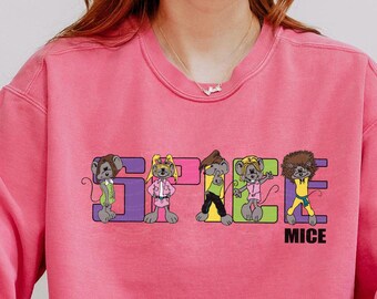 Spice Mice Cozy Comfort Colors Sweatshirt | Kidcore Northern Getaway Canadian Retro Nostalgic Kids Girls Clothing Y2K 90s House Hippo