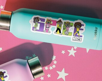 3x SPICE MICE Kiss-Cut Laptop or Water Bottle Stickers | Vinyl Sticker Suitcase 90s 1990s Millennial Kidcore Stationery Nostalgic
